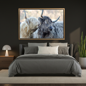 Elegant Printed Canvas Artwork: Living Room Animal Decor,GOLD <b>FRAMED</b> CANVAS - Product Image 3