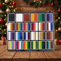 Kit de peinture faciale professionnel pour enfants et adultes, maquillage pour Halloween, anniversaires, festivals, événements, peinture faciale naturelle à base de plantes, certifié CE