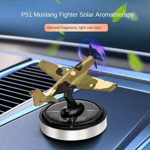 Tùy Chỉnh Năng Lượng Mặt Trời Powered Xoay Máy Bay Năng Lượng Mặt Trời Hương Liệu Xe Làm Mát Không Khí Xe Tinh Dầu Khuếch Tán - Product Image 5