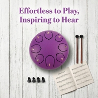 Tambour à langue en acier professionnel personnalisé de 6 pouces à 8 tons, ensemble de handpan, tambour éthéré, instruments de musique professionnels
