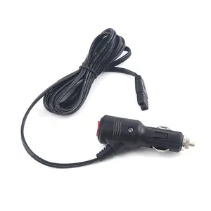 Guangying Factory OEM/ODM Male Head Cigarette Light Power Cord Switch B-Tail Universal Adapter 12V-24V Car Refrigerator Charger