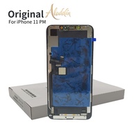 Suku cadang ponsel LCD untuk iPhone 11 Pro Max, suku cadang ponsel pengganti dengan kotak kemasan layanan