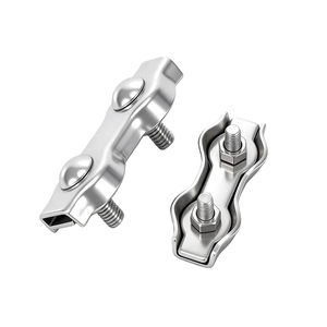 Clips de fixation pour câbles métalliques, attaches robustes pour câbles jumeaux, pour la rigging industrielle et la distribution de charge - Product Image 2