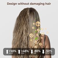 Ensemble de brosses à air chaud 5 en 1, brosse sèche-cheveux pliable, moteur sans balais, baguette à boucler interchangeable, lisseur de cheveux, styler