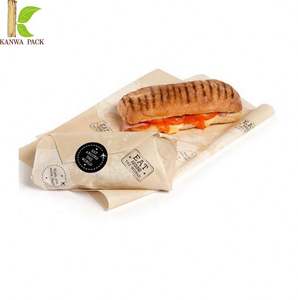 Fast Food Custom Logo Food Greaseproof <b>Paper</b> <b>Wax</b> Coated <b>Paper</b> Sandwich Burger <b>Wax</b> <b>Paper</b> Baking Roll - Product Image 2