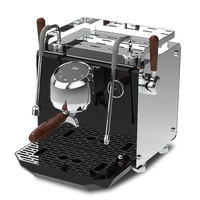 Machine à expresso double chaudière pour la maison et les petits cafés, 600 ml + 1 L, contrôle de température PID, pré-infusion réglable, manomètre visuel