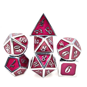 ชุดลูกเต๋าโลหะ D4 D12 D10 D8 D6 D20สีตามสั่งลูกเต๋า DND DND DICE <span class=keywords><strong>D</strong></span> & <span class=keywords><strong>D</strong></span> DICE RPG Dungeons และเกมมังกรลูกเต๋าโลหะ polyhedral - Product Image 2