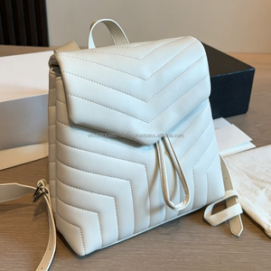Custom Logo Women's Drawstring <b>Backpack</b> High Quality Luxury Fashion Leather Bags for Women Brand Designer Loulous - Product Image 3