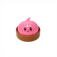 Peluche Squishy en forme de chignon de citrouille avec lunettes de soleil, en mousse EVA, matière douce, amusante et élastique, design à rebond lent, pour filles, garçons, unisexe