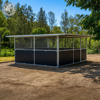 Box de stockage pour chevaux en HDPE, style américain, facile à assembler, durable, portable et déplaçable