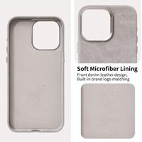 Étui de téléphone en cuir de luxe pour iPhone 15 Pro Max, personnalisé pour hommes, en cuir artificiel, antichoc, Laudtec ODM OEM
