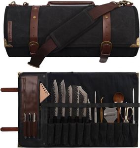 Bolsa de Almacenamiento de Cuchillos Profesional con 8 Ranuras y Bolsillo de Malla, Muestra Gratis - Product Image 2