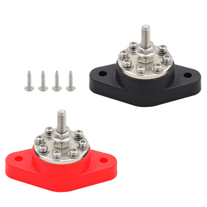 CNSPEED Screw Terminal Block M6 M8 M10 Red Black For RV <b>Yacht</b> Boat Wiring Studs Busbar Assembly - Product Image 1