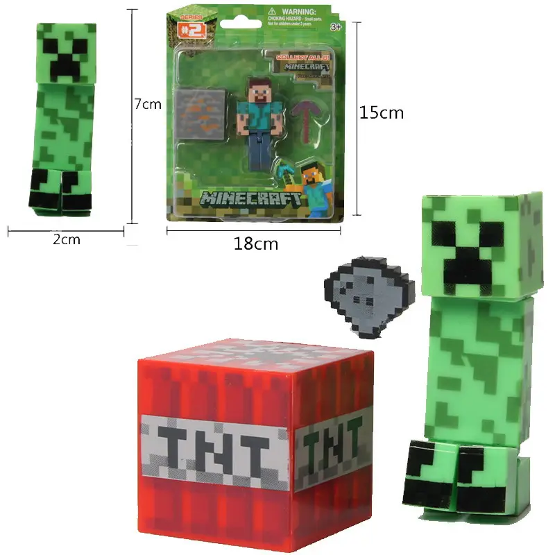 Minecrafts Mijn Wereld Mini Figuren Blokken Speelgoed Maincrafts Mini Diamond Steve Klimplant Zombies Ender Dragon Karakters Custom Le-Go