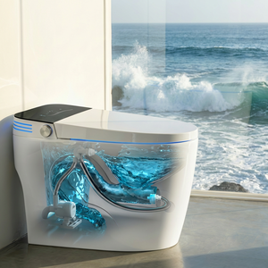 New Style Home Wc Intelligent Toilet Automatic Open <b>Sensor</b> Flush <b>Bathroom</b> Auto Close Smart Toilet with Seat Warmer - Product Image 2
