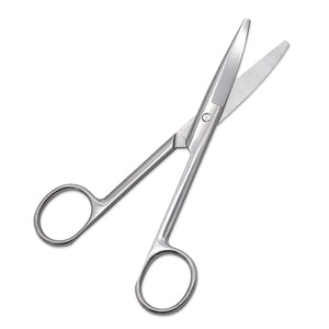 Stainless Steel Curved Tip Makeup Scissors For Eyebrow Nose Hair Trimming Beauty Grooming Tool - Product Image 1