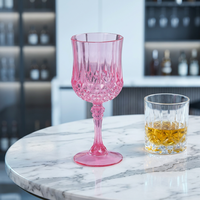 Gobelet en verre vert, verre à vin de 220 ml, coupe à vin pour mariage, vaisselle pour fête sur la plage, gobelet diamant