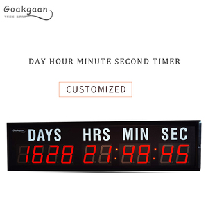Marca GOAKGAAN, 2,3 pulgadas, pantalla Led Digital de <span class=keywords><strong>10</strong></span> dígitos, días, hora, minuto, segundo, LED temporizador, reloj de cuenta regresiva, temporizador - Product Image 4