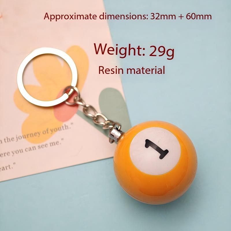 Adorno de bola de billar naranja nº1