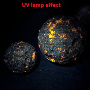 Llama Natural piedra fuego espíritu bola novedad cristal Oficina decoración grabado a mano <span class=keywords><strong>Luna</strong></span> cráter superficie tallada - Product Image 3