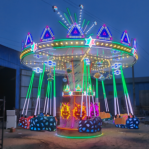 Sale Mini Kids Kleine Carrousel Draagbare Schommel Pretpark Kermisattracties Vliegende Stoelen Voor Kinderen
