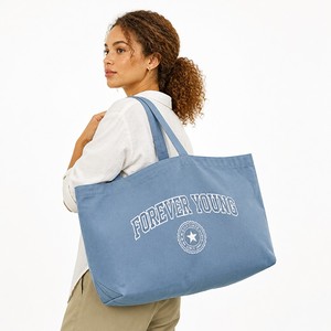 Sac fourre-tout en toile robuste avec poche avant et poche intérieure, grande capacité, sac de shopping réutilisable en coton pour femmes, plage - Product Image 1