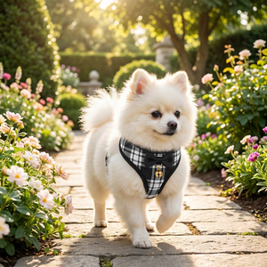 Gentleman Style Dog/Cat Harness and Leash Set Breathable Mesh Vest with Tie Breathable Polyester Mesh Gentleman Design - Product Image 5