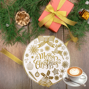 Vente en gros 2025 nouveaux styles de décoration de table en PVC de Noël tapis de drainage en similicuir pour les mariages - Product Image 1