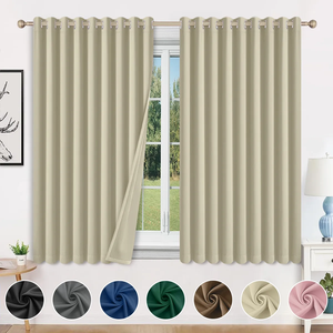 Tende Oscuranti Nere con Rivestimento Posteriore, Impermeabili e Resistenti ai Raggi UV, Ecologiche e Inodore, Adatte per Camere da Letto e Soggiorni - Product Image 1