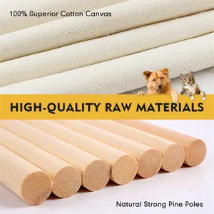 Wholesale Foldable Outdoor Breathable Portable Durable Cat Dog Bed Pet Teepee Tent House