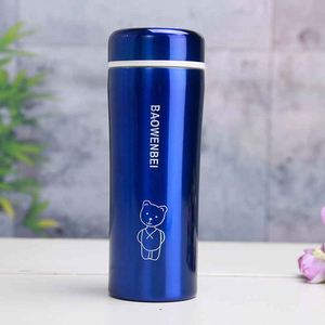 BAOWENBEI Stainless Steel Vacuum Tumbler Pink Cute Bear Design Double Wall Insulated 6-12 Hours Thermal Insulation Leak-Proof - Product Image 3