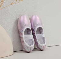 Zapatillas de Ballet para Niñas, Suela Blanda, Color Rosa Cristal, para Práctica de Ballet Clásico, Clases de Ballet