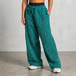 Pantalones Rectos Impermeables Ecológicos para Mujer, Tejidos en Poliéster, Cintura con Cordón, Corte Regular, Casuales, Largos - Product Image 1