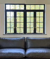 Ventana Arqueada con Marco de Aleación de Aluminio, Pantalla Magnética, Estilo Abatible, Persiana Enrollable, Aislamiento Térmico