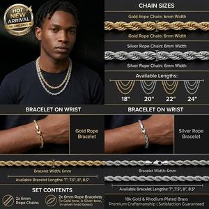 <span class=keywords><strong>Collana</strong></span> a catena a corda <span class=keywords><strong>intrecciata</strong></span> da 10 mm con zirconi ghiacciati, placcata in rodio, stile Hip Hop, gioielli Bling Iced Out, per uomo - Product Image 2