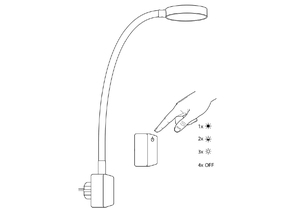 โคมไฟแบบเสียบปลั๊กระบบสัมผัส,โคมไฟ Led De Escritorio โคมไฟอ่านหนังสือตั้งโต๊ะโคมไฟอ่านหนังสือโคมไฟห้องนอนแบบยืดหยุ่นสำหรับออฟฟิศ - Product Image 5