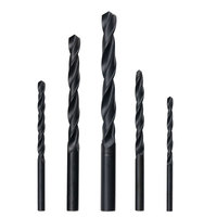 Jeu de forets hélicoïdaux à tige droite en cobalt HSS M42 pour perçage de métaux, finition oxyde noir, marque BOSSL, garantie OEM de 6 mois