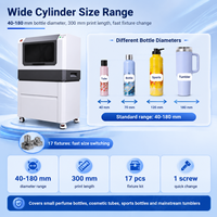Imprimante Cylindrique UV Rotative à 360 Degrés Baysoon Nouvelle Génération, Epson I3200HD Entièrement Automatique et Portable pour Bouteilles, Tasses, Boîtes Personnalisables