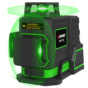 Sndway SW-373G 3Dx360 °   <span class=keywords><strong>Laser</strong></span> <span class=keywords><strong>Level</strong></span> 520nm Otomatis Presisi Tinggi 12 Garis Hijau Cross <span class=keywords><strong>Laser</strong></span> Land Leveler untuk Peralatan Konstruksi - Product Image 1