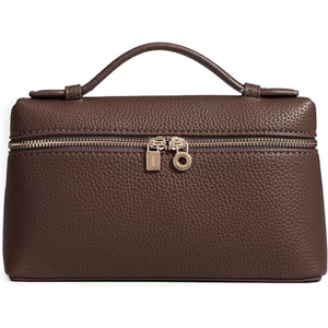 Elegant White PU Leather Compact Travel Cosmetic Bag with Zipper Closure Lock Decoration 1-1.9L Capacity for Women Daily Use - Product Image 4