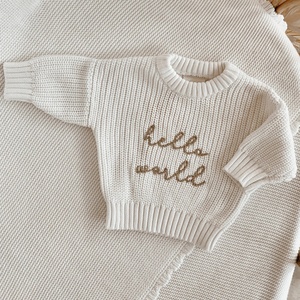 Set di maglioni Unisex in cotone 100% personalizzato con fondo in tinta unita - Product Image 6