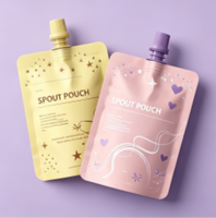 Pochettes de voyage personnalisées en plastique avec bec verseur, rechargeables, 30ml, 60ml, 100ml, pour shampoing, crème visage et liquides