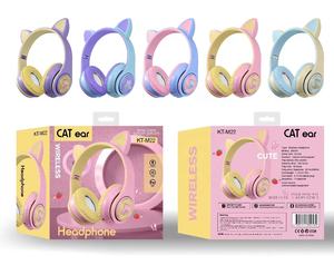 Audífonos Inalámbricos <span class=keywords><strong>con</strong></span> Cancelación <span class=keywords><strong>de</strong></span> Ruido KT-M22, Plegables, HiFi, Graves Profundos, Diadema <span class=keywords><strong>con</strong></span> Luces LED, <span class=keywords><strong>Auriculares</strong></span> <span class=keywords><strong>con</strong></span> <span class=keywords><strong>Orejas</strong></span> <span class=keywords><strong>de</strong></span> <span class=keywords><strong>Gato</strong></span> para Niñas, Regalo - Product Image 6