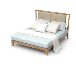 การออกแบบที่เรียบง่ายเตียงเฟอร์นิเจอร์เตียงคู่ลิ้นชักไม้เตียงสองชั้น