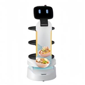 <span class=keywords><strong>Robot</strong></span> de service intelligent pour la livraison de nourriture, <span class=keywords><strong>jouet</strong></span> <span class=keywords><strong>robot</strong></span> serveur avec lumière et musique pour enfants et adultes - Product Image 1