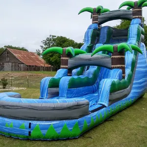 Rutschen Paypal Tunnel Dry 30 Ft Kinder pools Jump And Bounce House Combo Aufblasbare Wasser rutsche Zum Verkauf