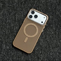 Coque de téléphone portable anti-traces de doigts de haute qualité pour 17 Pro Max, dissipation thermique, antichoc, étui magnétique en PC, cadre de caméra en métal