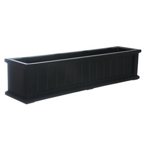 Flower Window <strong>Box</strong> Plastic Vegetable <strong>Planters</strong> Long Pots Durable Self Watering Resin <strong>Planter</strong> with Wall Mount <strong>Brackets</strong>