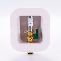 Robinet à bille manuel OEM à quart de tour 1/2 POUCE, raccord rapide, boîte de sortie pour machine à glaçons, anti-choc d'eau en acier inoxydable