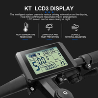 Contrôleur de vélo électrique KT 36V/48V 17A à onde sinusoïdale avec fonction d'éclairage et affichage KT LCD3 LCD11 LED880, accessoires pour moteur 350W